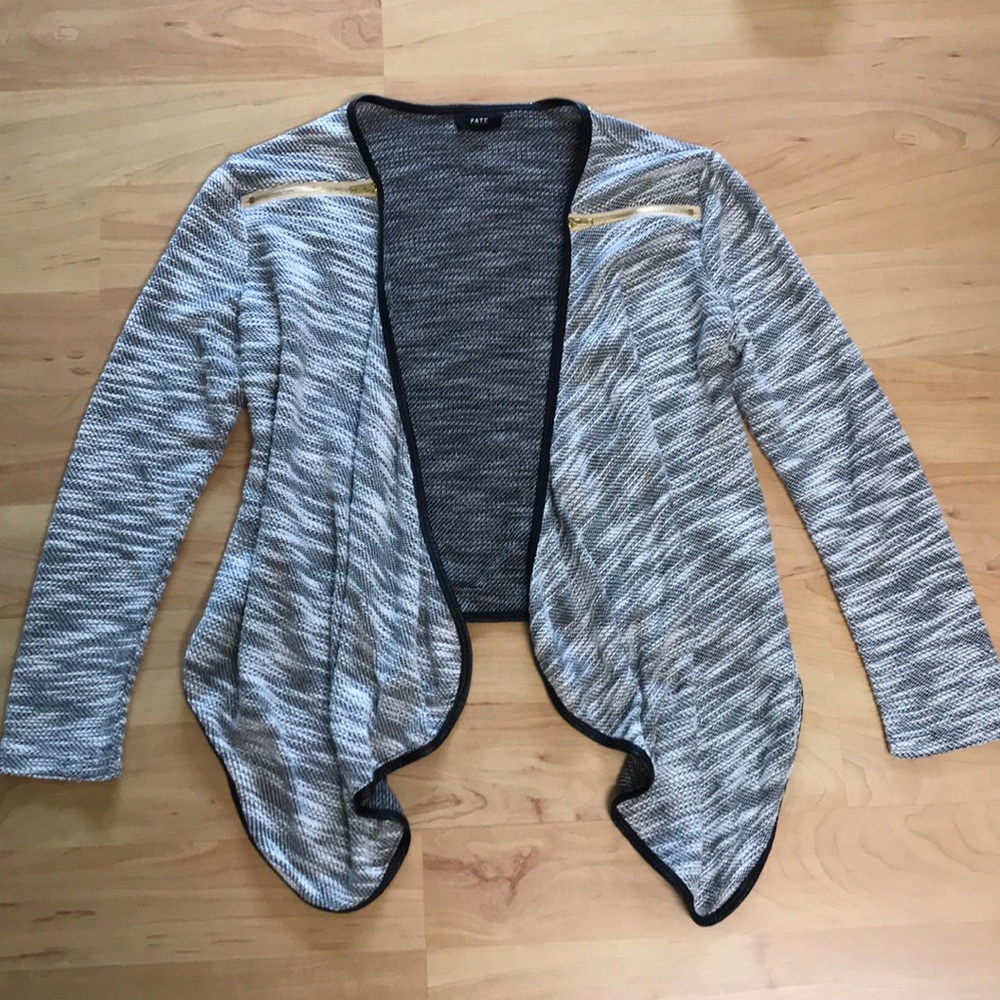 Black and white cardigan